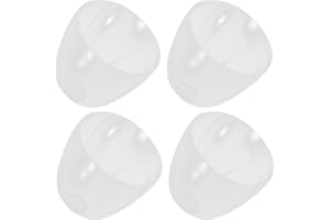 Vaguelly 4pcs Dome Caps For Baby Bottle - Wide Neck Milk Caps - Clear Feeding Lid - Nipples Dust Cover Compatible With Pigeon