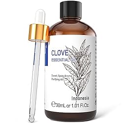 HIQILI Clove Oil 1 Fl Oz, 100% Pure Undiluted Clove