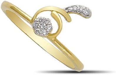 Luminous Jewels IGI Certified Real Diamond Ring 24KT Gold Plated