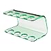 Seemii Electric Toothbrush Head Holder Head Stand Holds 1, 2, 3 or 4 Electric Toothbrush Heads, Clear Green Acrylic 4 Head Holder, Fits Oral-B Heads (Does not fit iO Heads)