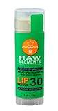 Raw Elements: Outdoor Lip Rescue SPF 30+ Lip Balm, .15 oz, Water-Resistant, Packed with Antioxidants, Vitamins and Minerals.