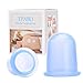 EPABO Silicone Anti Cellulite Suction Cup - Anti-aging Massage Set Cupping Therapy - For Body Natural Pain Relief, Face Wrinkles Reduction - 1 Large and 1 Medium