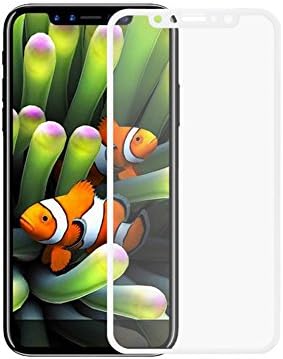 Screen protector for iphone x LNBEI iphone x 5D Curved Full Cover Tempered Glass - 9H Hardness Tempered Glass Screen Protective Film (white)