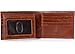 Alpine Swiss Men's Leather Wallet 2-In-1 Bi-Fold Flip Up Removable Card Case, Brown