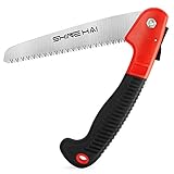 SHINE HAI Hand Saw, Folding Pruning Saw with Rugged 7'' Blades, All Purpose, Best for Tree Pruning, Camping, Hunting, Toolbox and Daily Use with Non-slip Ergonomics Handle camping Saws