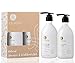 Luseta Marula Oil Shampoo & Conditioner Set, for Fine and Dry Hair, 2 x 16.9 Oz