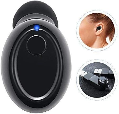 Mini Bluetooth Earbud,in Ear invisible Headphone Wireless Headset Car Bluetooth V4.1 Earpiece 70 Hours Standby Time 6 Hours Playtime with Microphone/Magnetic USB Charger for iPhone Android