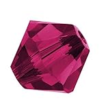 100pcs Genuine Preciosa Bicone Crystal Beads 4mm Ruby Alternatives For Swarovski #5301/5328 #preb435