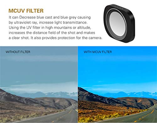 Camera Lens Filter for DJI Osmo Pocket, Elevin(TM) MCUV/CPL / ND4 / ND8 / ND16 / ND32 / ND64 Camera Lens Filters for DJI OSMO Pocket (B - Kits)