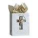 DaySpring Confirmation Communion Gold Cross Gift Bag - Medium