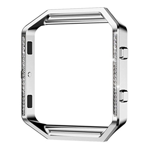 image for GBSELL New Luxury Inlaid Crystal Stainless Steel Metal Watch Frame Hol