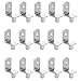 Wobe 50pcs 6mm L-Shaped Shelf Support Furniture Cabinet Closet Shelf Bracket Pegs with Hole, Nickel Plated Bracket Style Cabinet Shelf Support Pegs Stainless Steel for Wardrobe Display Stand