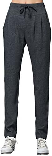 ZANLICE Women's Winter Outdoor Warm Relaxed Drawstring Sweatpant with Fleece Lined 2X Grey