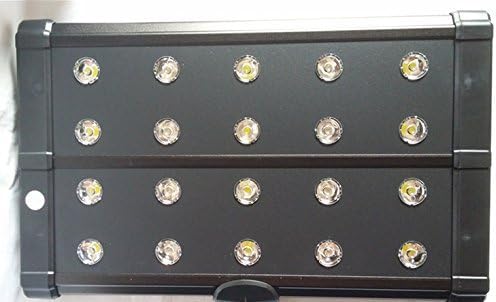 beamworks 20x3w 60w Aquarium Led Clamp on Lighting Fixture 12x10000k+8xblue LEDs,Reef Nib