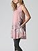 Poulax Womens Floral Sleeveless Lightweight Loose Tunic Tank Top with Pockets,Pink,XL