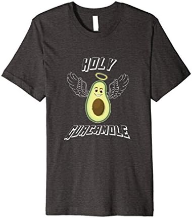 Mens Holy Guacamole Avacado Lovers Funny Food T Shirt Medium Dark Heather