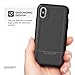 Encased Clip Holster iPhone X/iPhone Xs Belt Case, (Rebel Series) Heavy Duty Protective Cover Compatible with Apple iPhone X (Black)