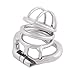 TERNENCE Stainless Steel Male Chastity Device Ergonomic Design Male Adult Game Sex Toy (45mm M Size)