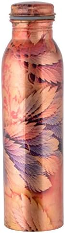 Tiger54 Digital Print Copper Water Bottle 1000ML(Feather)