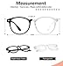 Blue Light Blocking Glasses 2pack Square Computer Glasses Women/Men, Nerd Reading Gaming Glasses Non Prescription (round black+Transparent)