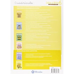 6: Letra a letra Cuadricula / Letter by Letter Grid (Cuadernos de caligrafia / Calligraphy Workbook) (Spanish Edition)