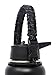 GALAXTEK Paracord Handle Compatible with Hydro Flask Wide Mouth Bottle - Durable Carrier, Secure Accessories, Survival Strap Cord with Safety Ring and Carabiner (Black Speckled)
