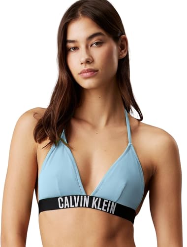 Calvin Klein Dames Driehoek - RP LV00Q62854 Driehoek, Blauw (Mager Blauw), L, Blauw (Magere Blauw), L