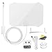 UFO 360° Omni-Directional Reception Outdoor TV Antenna 65 Miles Range with Smartpass Amplified & Built-in 4G LTE Filter for Indoor,Outdoor,RV,Attic Use Support VHF &UHF Digital Signal Grey
