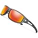 TOREGE Polarized Sports Sunglasses for Men Women Cycling Running Driving Fishing Golf Baseball Glasses GRILAMID TR90 Frame TR03