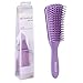 Messen Detangling Brush for Natural Black Hair Detangler for Afro America Textured 3a to 4c Kinky Curly Wavy Eliminate Knots While Exfoliating Your Scalp and Stimulate Blood Circulation(1 Pack,Purple)