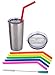 Housavvy Sippy Cups for Toddlers, Easy Clean, Dishwasher Safe, BPA Free Kids Stainless Steel Cups with Tritan Lids and Kids Smoothie Silicone Reusable