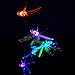 Dragonfly LED Solar Wind Chime Night Light, Color-Changing (Green Dragonfly)