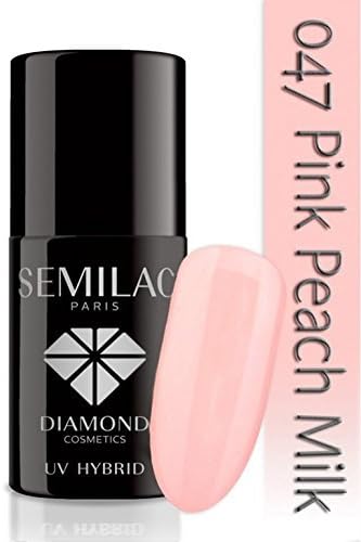 SEMILAC Pink Peach Milk 047 UV LED Gel Hybrid by Semilac Paris