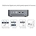 KODLIX GK45 Mini PC Intel Gemini Lake Celeron J4105 Mini Computer, 4GB RAM+128GB NVMe SSD, DIY SSD&HDD, 4K@60Hz HDMI/Mini DP/USB-C Output, 2X Ethernet Port, Support Windows 10 Pro and Auto Power Onthumb 2