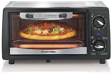Proctor Silex 31140 4-Slice Electric Counter-Top Toaster Oven with Timer