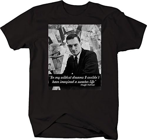 Sweet Life Hugh Hefner Playboy QuoteTshirt - Medium