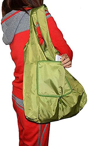 2 Pack Supersize Reusable Grocery Shopping Bag Folding Travel Recycle Bag