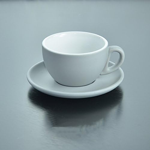 HYLR Cafe Home Ceramic Coffee Cup Cappuccino Teacup Set 240cc,gray Espresso Cups Set Cups Mugs