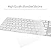TOP CASE - Ultra Thin Silicone Soft Keyboard Cover Skin Compatible with Apple Magic Keyboard with Numeric Keypad Model: MQ052LL/A A1843 (US Layout, 2017 Released) - Clear