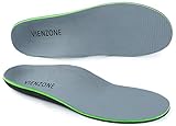 Orthotic Insoles for Plantar Fasciitis, Full Arch Support For Flat Feet and Pronation, For Men and Women, Fit in Casual, Dress and Work Shoes or Boots, Full Length.
