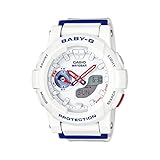 Casio Ladies BGA185TR-7A Baby-G Analog-Digital Quartz White Watch
