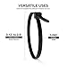 Neiko 51258A UV Black 4-Inch Heavy Duty Cable Zip Ties, 200-Piece | 18 lb Tensile Strength