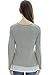 Bearsland Women's Long Sleeves False 2 Pieces Breastfeeding and Nursing Top,Gray,Large
