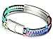 JF.JEWELRY Medical Alert ID Bracelets for Kids with Nylon Rope & Leather Braid Wrap Link,5.5 inch