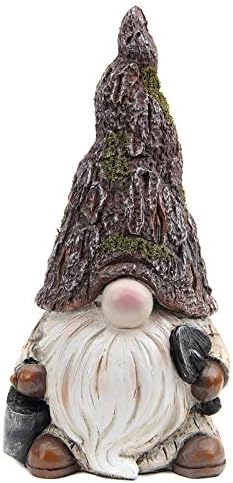 Leekung Gnomes Backyard Statues Out of doors Decorations,Backyard gnome Dwelling Decor,Indoor Gnomes Figurine Vintage Woodstone Coloration