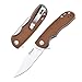 TANGRAM Folding Pocket Knife 2.76 inches ACUTO440 Clip-Point Sharp Blade Liner Lock G10 Handle Flipper Knives,AZO Amarillo TG3001A2