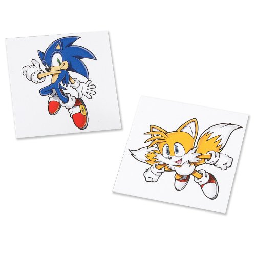 Sonic the hedgehog party supplies - tattoos (8)
