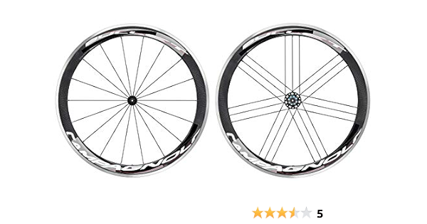 Campagnolo Bullet 50 Shimano Clincher - Juego de Ruedas para Bicicleta, Color Negro