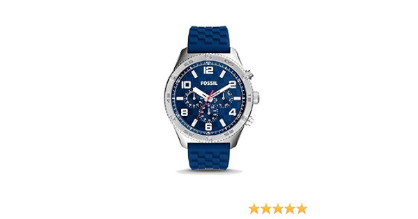 Brox Multifunction Blue Silicone Fossil 