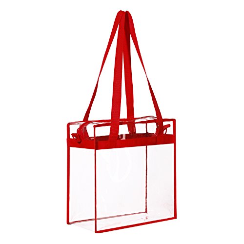 BAGAIL Clear bags Stadium Approved Clear Tote Bag with Zipper Closure